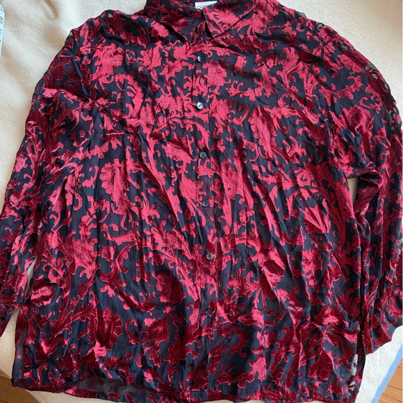 Chicos Paisley Sheer Blouse - Picture 2 of 7